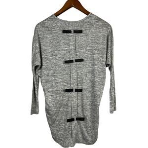NEW! Parish Boutique Bella Tunic Grey Black Midi - 11 / 12